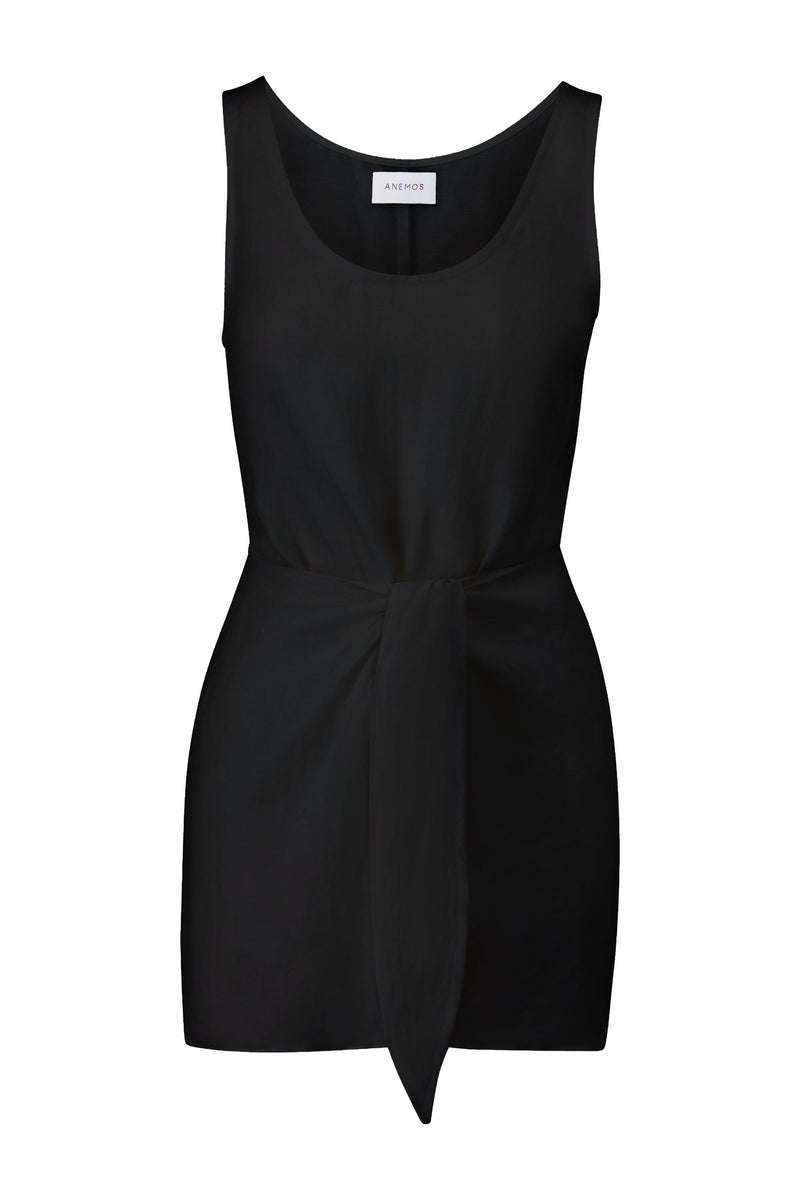 The D.K. Mini Dress in Linen Cupro