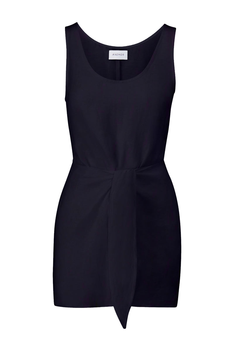 The D.K. Mini Dress in Linen Cupro