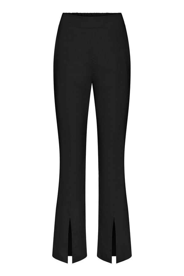 The Front Slit Pant in Stretch Linen