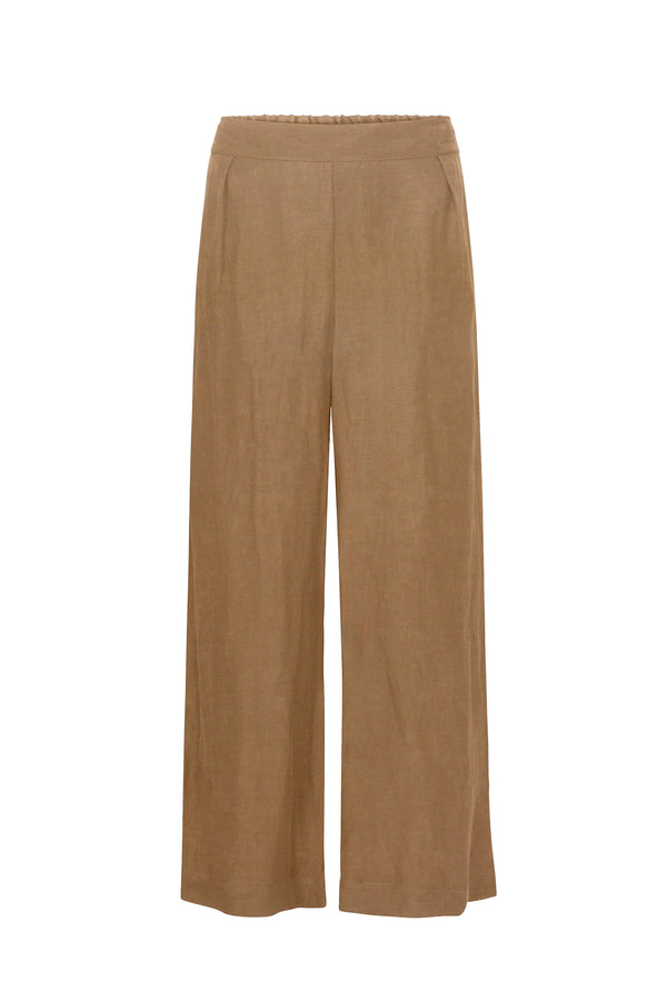 The Keaton Wide Leg Pant in Linen Cupro