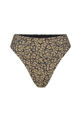 The Midi High-Cut Bikini Bottom in Infinity Floral Print