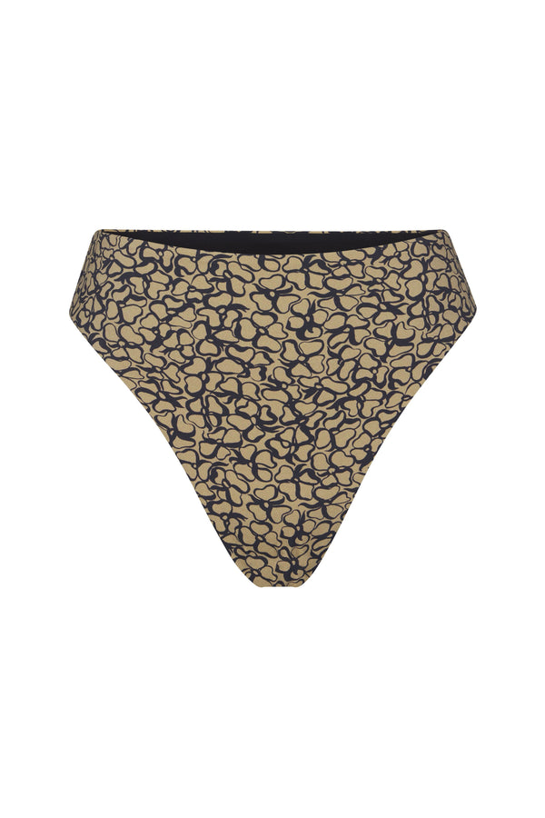 The Midi High-Cut Bikini Bottom in Infinity Floral Print