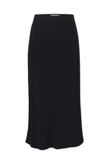 The Rey Bias-Cut Skirt in Stretch Cupro