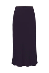 The Rey Bias-Cut Skirt in Stretch Cupro