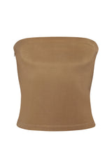 The Ritts Strapless Top in Stretch Cupro
