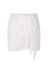 The Wrap Mini Skirt in Sheer Yoryu Crinkle