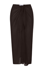 The Wrap Midi Skirt in Sheer Eco-Chiffon