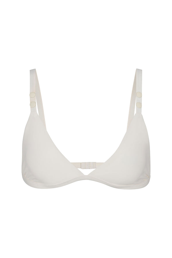 Ciao Lucia x Anemos Retro Triangle Bikini Top with Rivet Detail