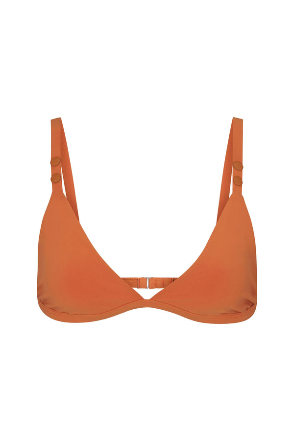 Ciao Lucia x Anemos Retro Triangle Bikini Top with Rivet Detail