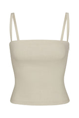 The Naomi Top in Stretch Linen