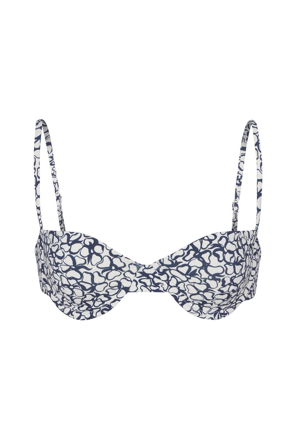 Balconette Underwire Bikini Top in Infinity Floral Print