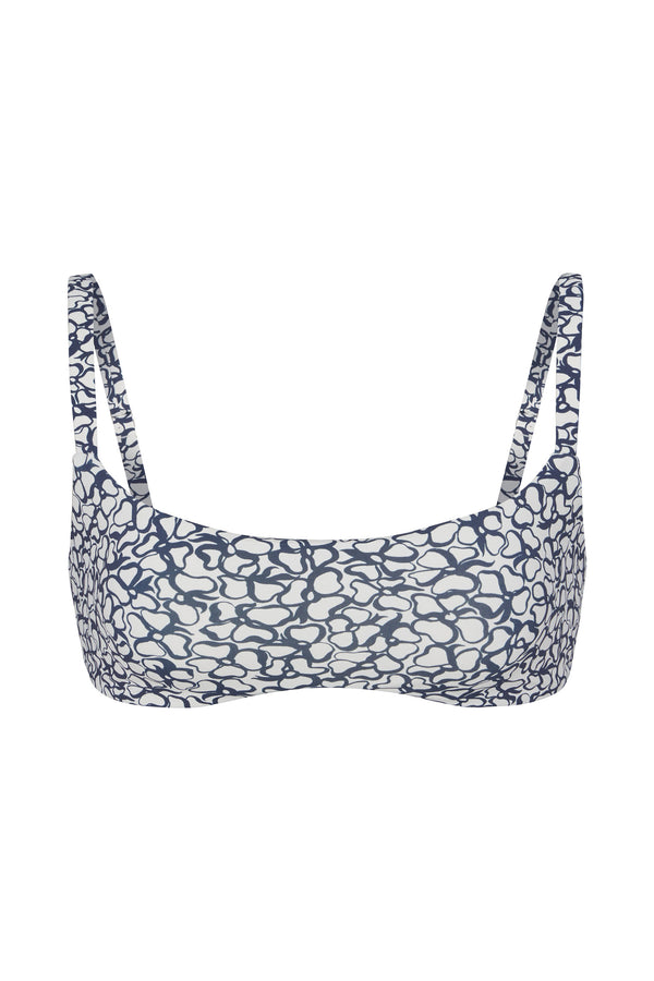 The Square Neck Bikini Top in Infinity Floral Print