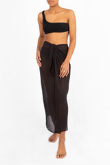 The Wrap Midi Skirt in Sheer Eco-Chiffon