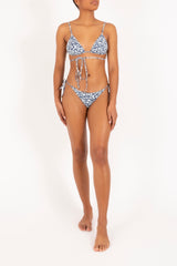 The String Tie Bikini Bottom in Infinity Floral Print