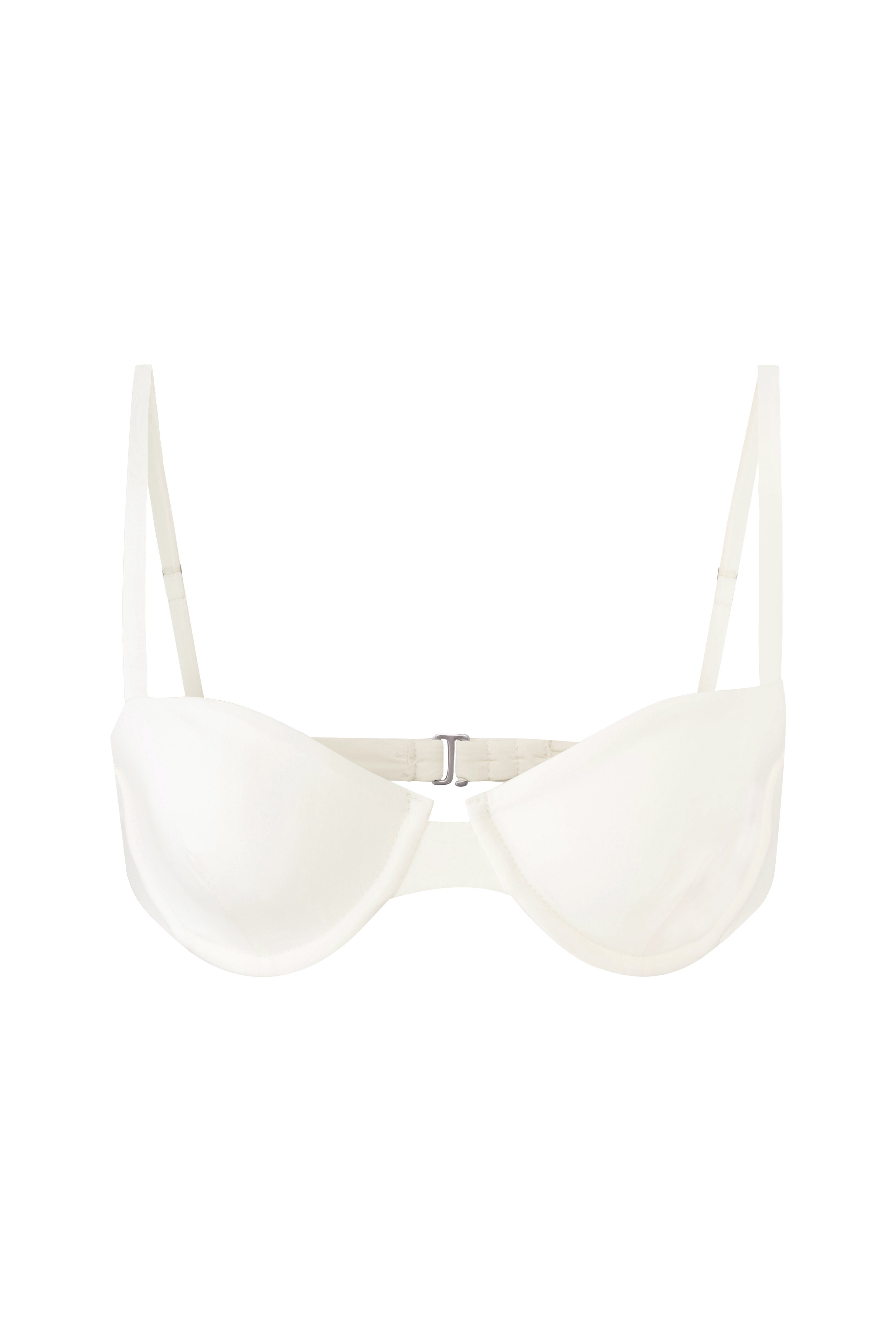 Brigitte Underwire Bikini Top Off-White on White Background