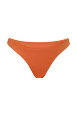 Eighties High-Cut Bikini Bottom Vintage Orange on white background