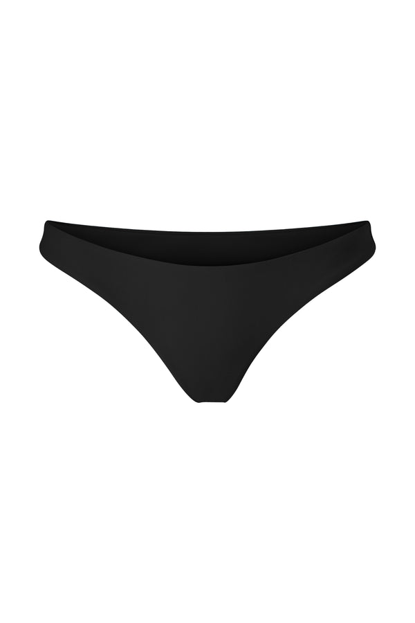 Hipster Classic-Cut Bikini Bottom Black on White Background
