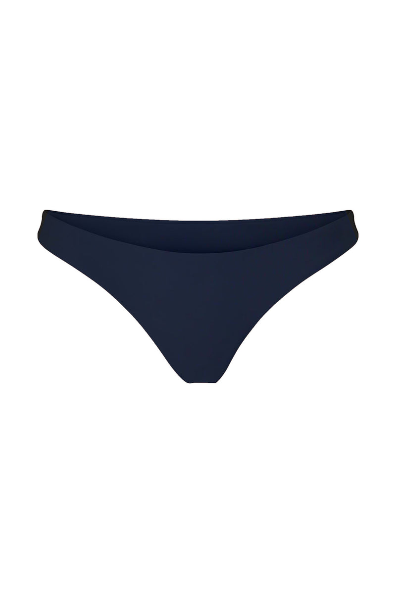 Hipster Classic-Cut Bikini Bottom Navy on White Background