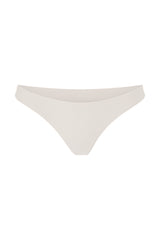Hipster Classic-Cut Bikini Bottom Off-White on White Background