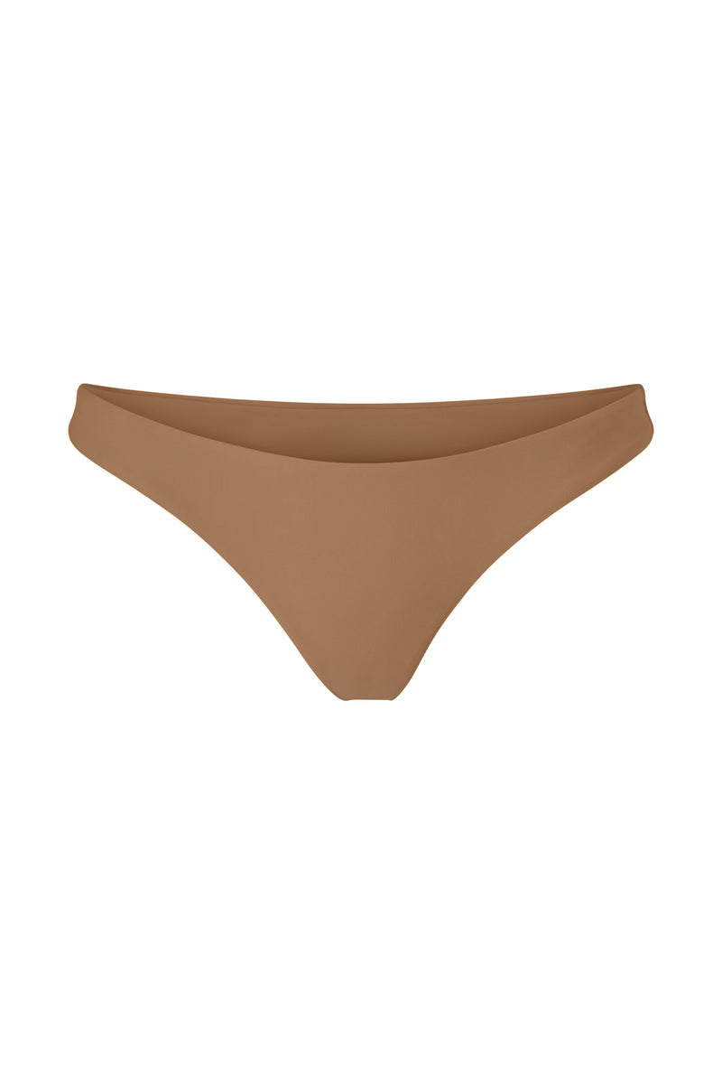 Hipster Classic-Cut Bikini Bottom Sandstone on White Background