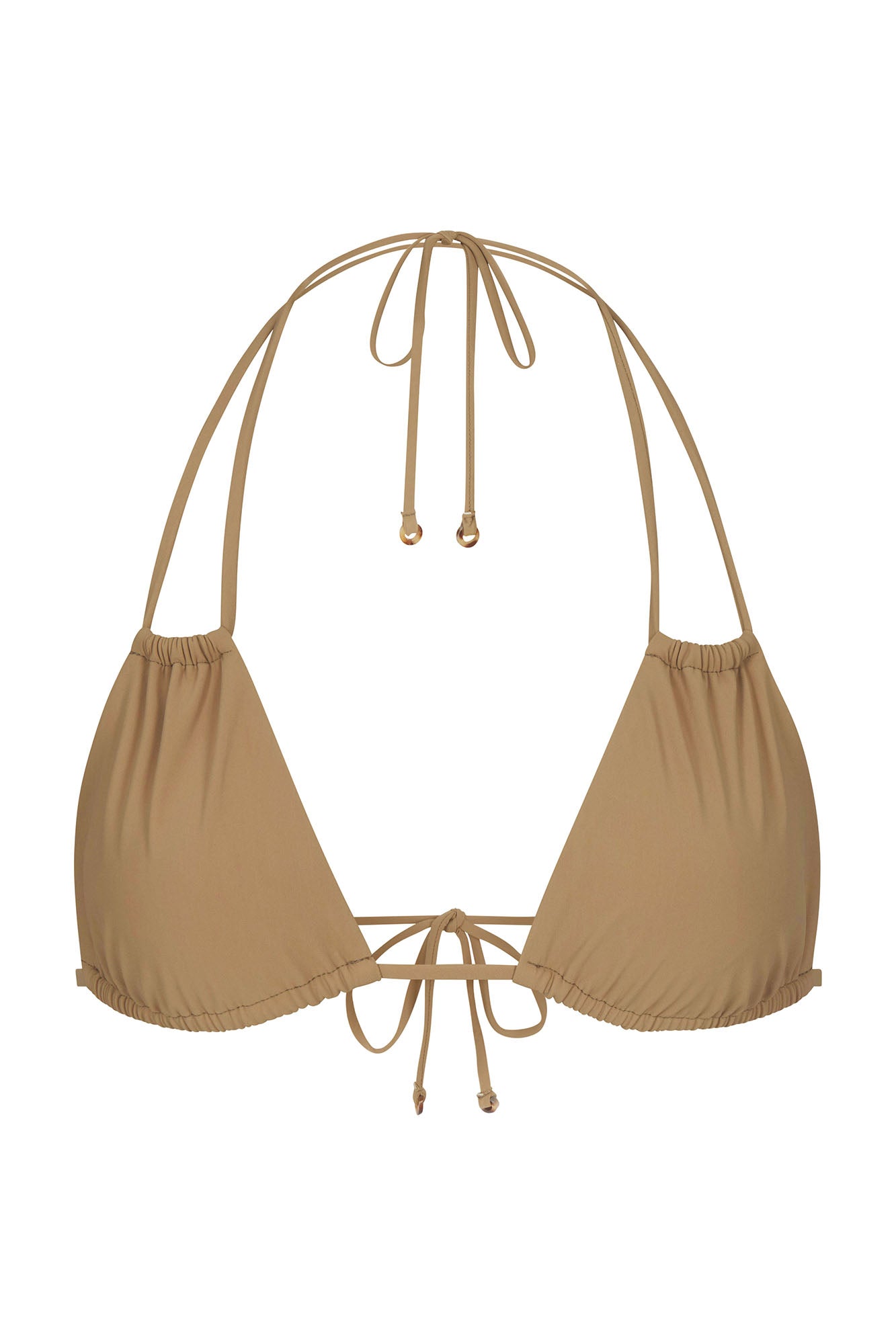 Jane Bikini Top Sandstone on White Background