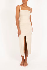 The Naomi Top in Stretch Linen