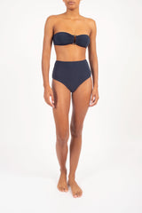 Tortoise Bandeau Bikini Top on Ecomm model